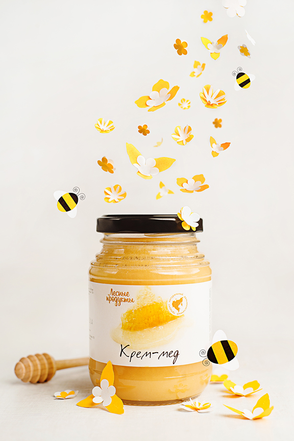 Paper honey 天然蜂蜜包裝設(shè)計(jì)海報(bào)設(shè)計(jì)5