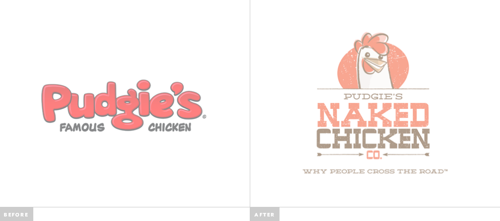 Pudgie 炸雞連鎖快餐廳標(biāo)志設(shè)計(jì)-新舊標(biāo)志對(duì)比-上海標(biāo)志設(shè)計(jì)公司2 Pudgie 炸雞連鎖快餐廳標(biāo)志設(shè)計(jì)-新舊標(biāo)志對(duì)比-上海標(biāo)志設(shè)計(jì)公司2