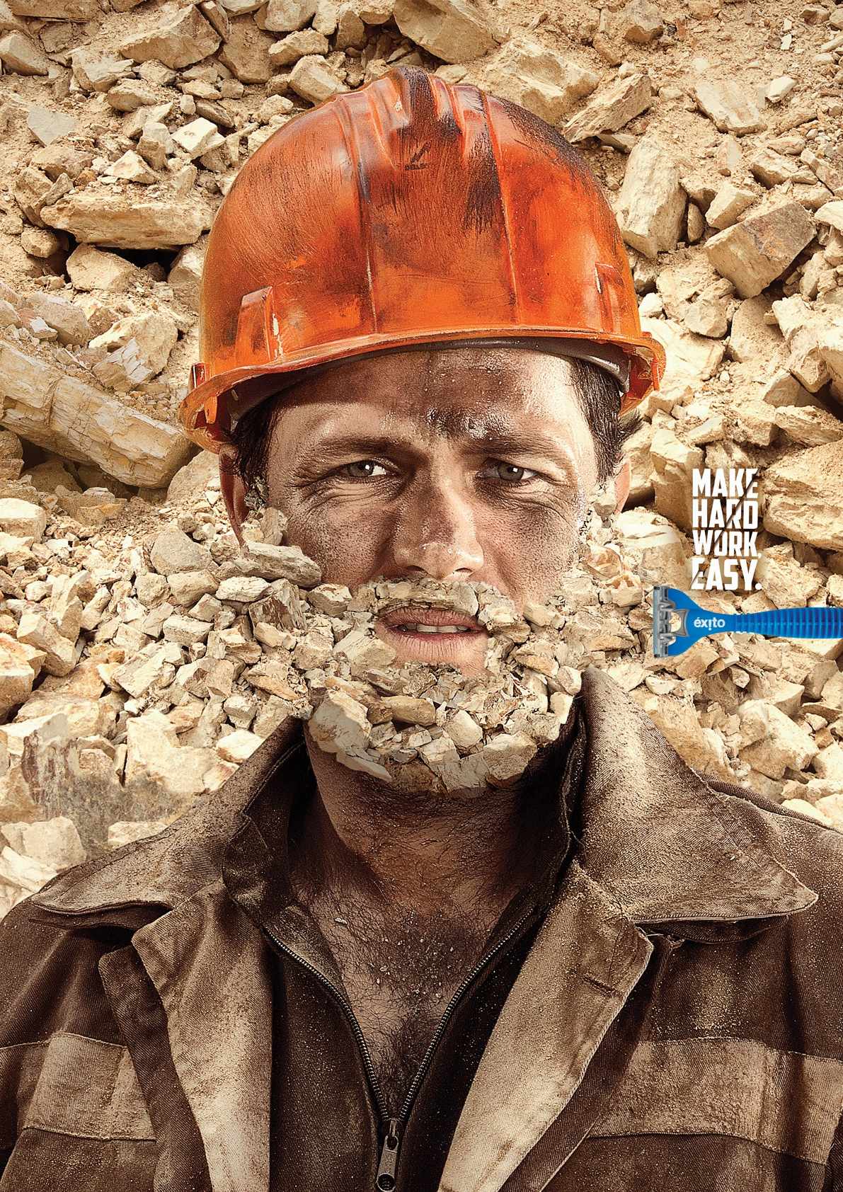 éxito 剃須刀平面廣告創(chuàng)意設(shè)計(jì)-上海廣告設(shè)計(jì)公司分享2