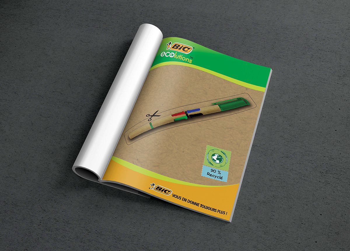 BIC水性筆文具廣告設(shè)計(jì)-上海廣告設(shè)計(jì)公司分享2