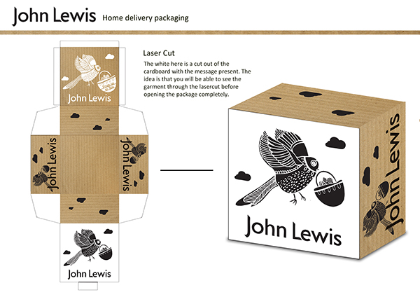 上海品牌策劃與包裝設(shè)計(jì)公司分享 John Lewis 快遞包裝箱包裝設(shè)計(jì)3