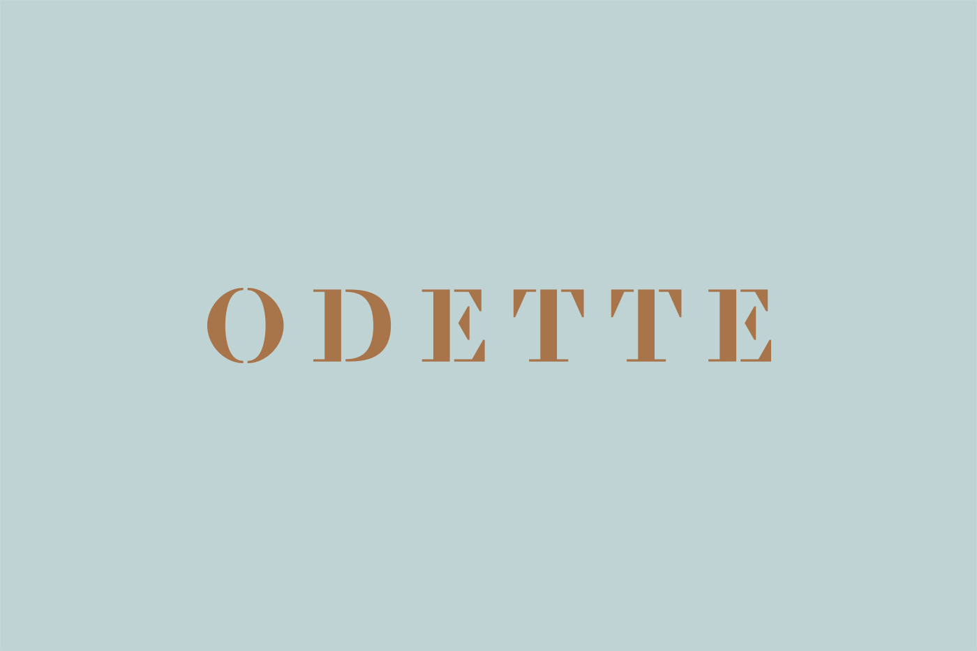 Odette 烘培面包店標(biāo)志設(shè)計(jì)品牌VI形象設(shè)計(jì)2-標(biāo)志字體設(shè)計(jì)