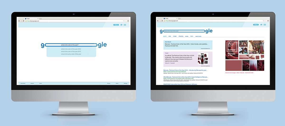 Google谷歌品牌VI形象再設計4-電腦界面設計