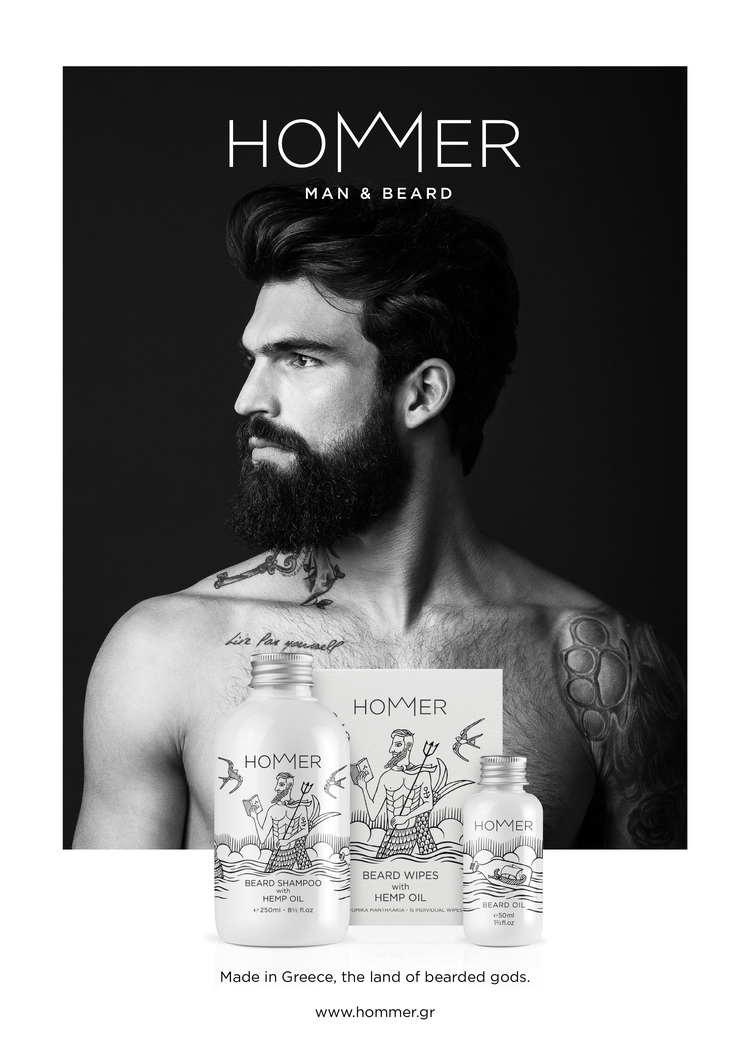 HOMMER 荷馬男士美容化妝品標志設(shè)計包裝設(shè)計4