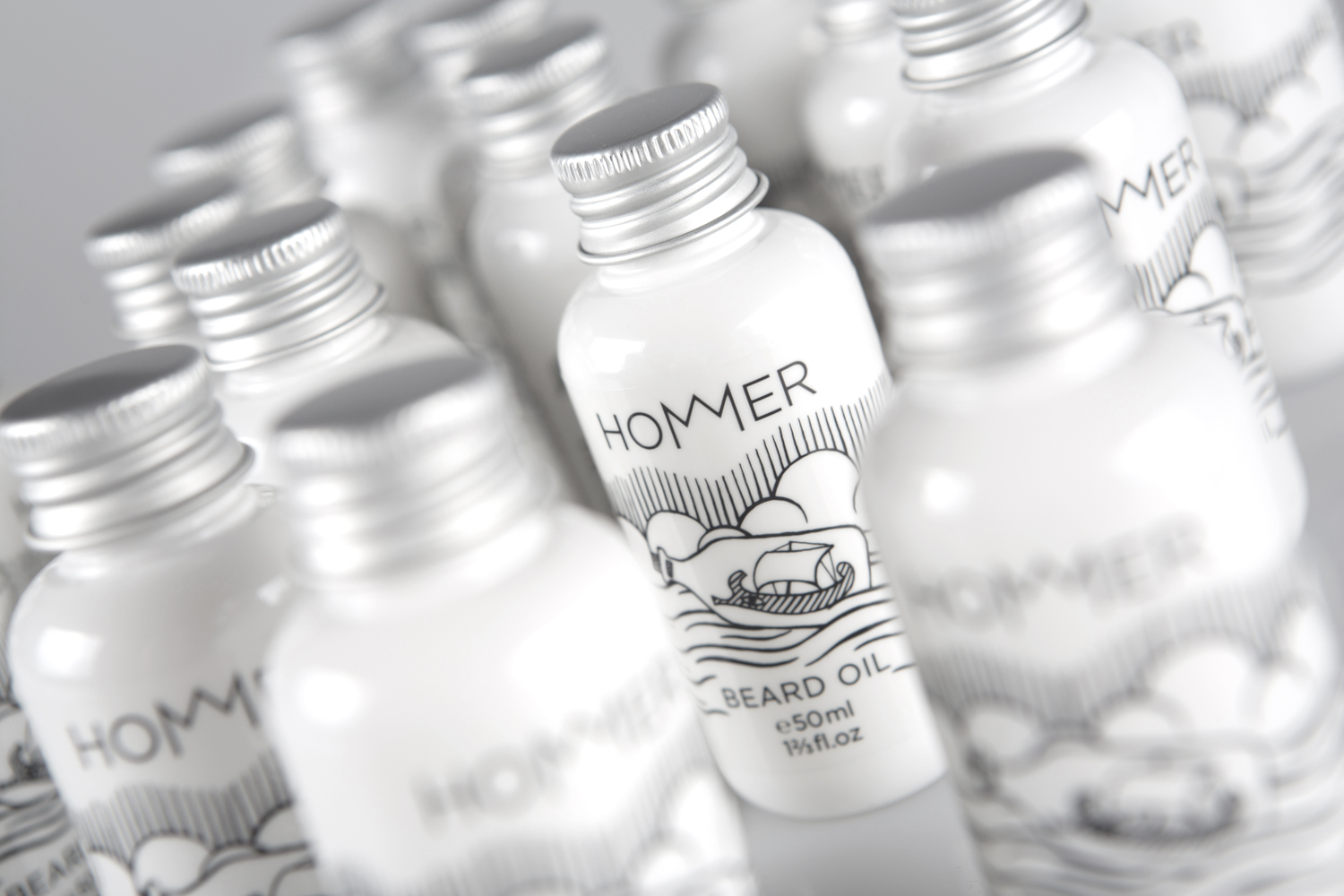 HOMMER 荷馬男士美容化妝品標志設(shè)計包裝設(shè)計3