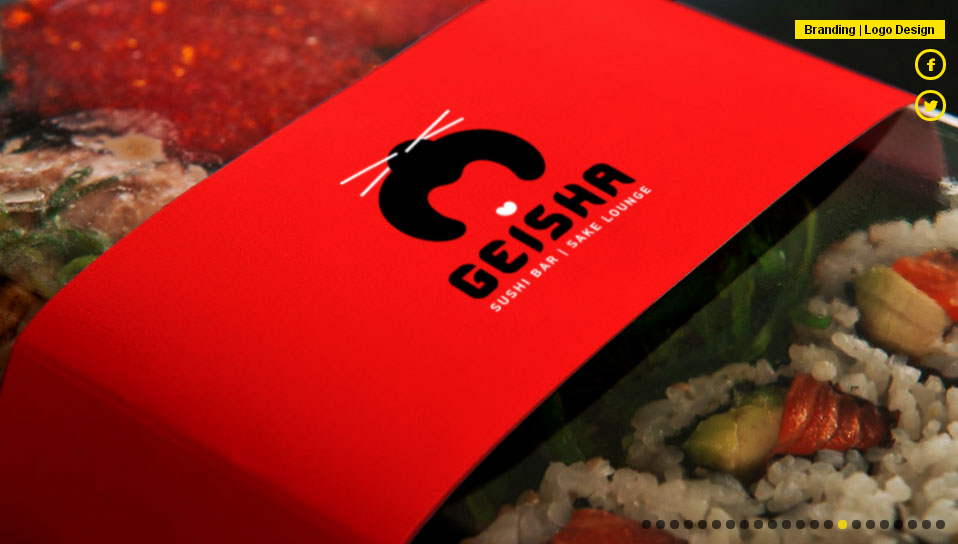 Geisha 藝伎壽司店餐飲logo設(shè)計(jì)品牌VI設(shè)計(jì)7