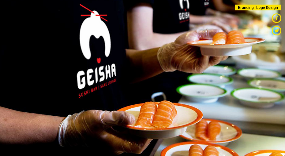 Geisha 藝伎壽司店餐飲logo設(shè)計(jì)品牌VI設(shè)計(jì)12