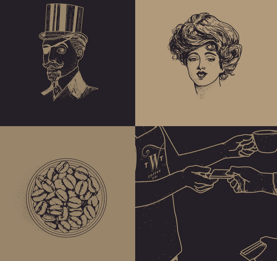 巴西Willow Tree 咖啡公司咖啡店連鎖店品牌VI形象設(shè)計5-輔助插圖設(shè)計 巴西Willow Tree 咖啡公司咖啡店連鎖店品牌VI形象設(shè)計5-輔助插圖設(shè)計
