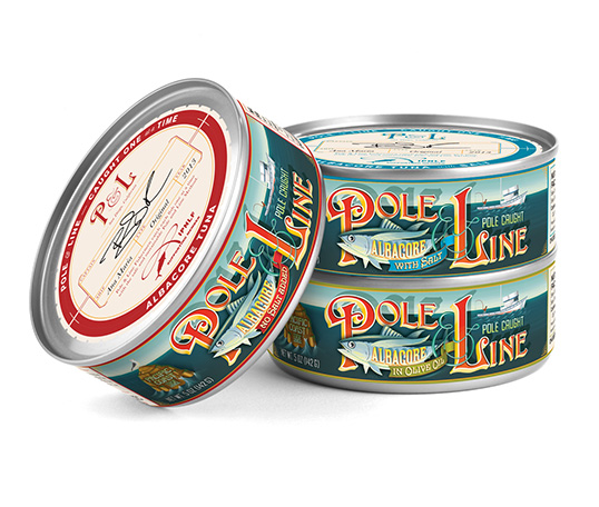 Pole & Line 金槍魚(yú)罐頭包裝設(shè)計(jì)1