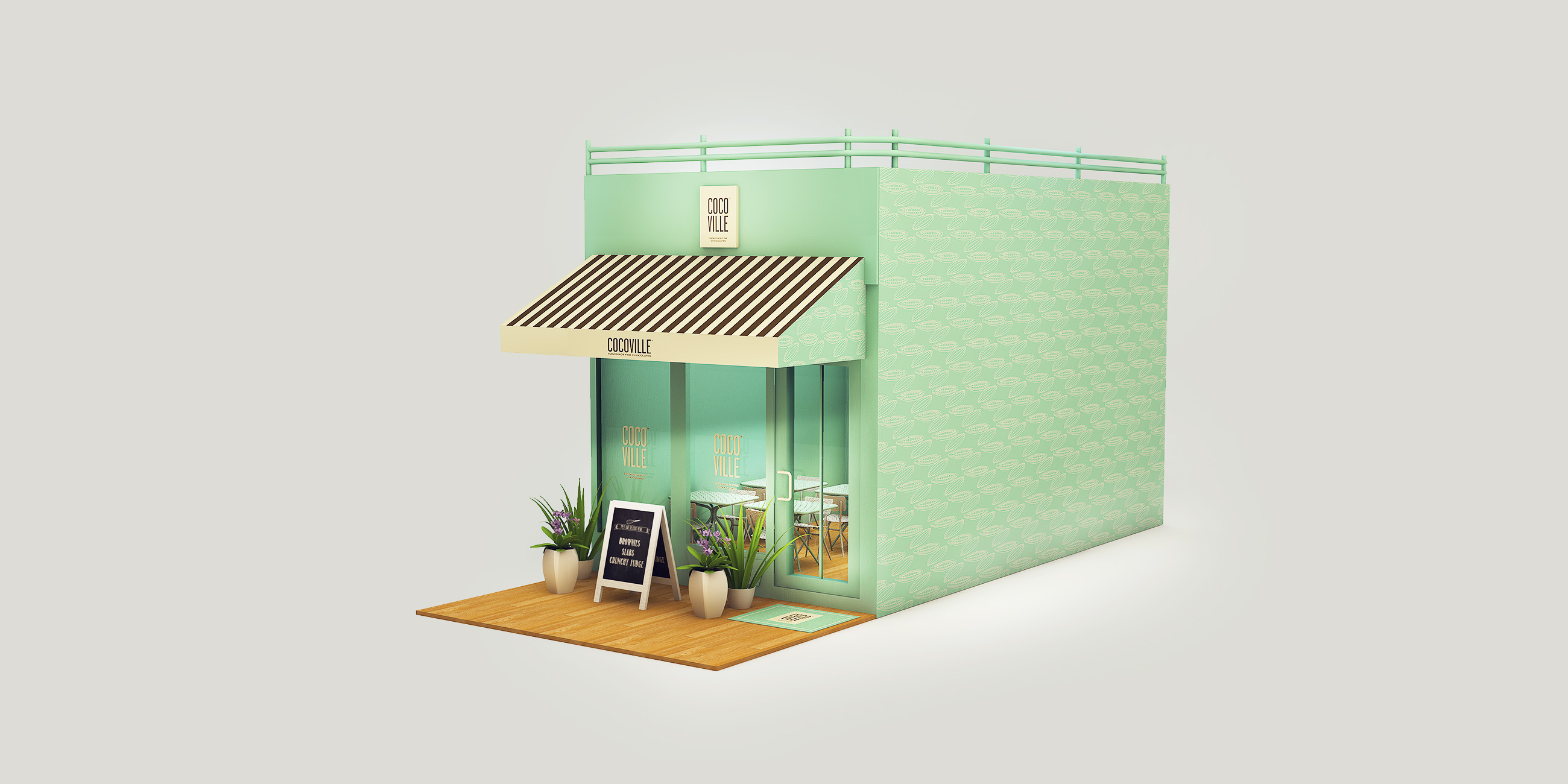cocoville 冰淇淋巧克力 咖啡餐飲店品牌VI設計SI設計1 cocoville 冰淇淋巧克力 咖啡餐飲店品牌VI設計SI設計1