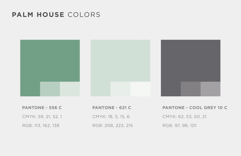 Palm House 棕櫚海景旅游度假房地產(chǎn)標(biāo)志設(shè)計(jì)品牌視覺(jué)形象設(shè)計(jì)4