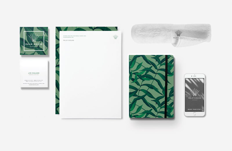 Palm House 棕櫚海景旅游度假房地產(chǎn)標(biāo)志設(shè)計(jì)品牌視覺(jué)形象設(shè)計(jì)5