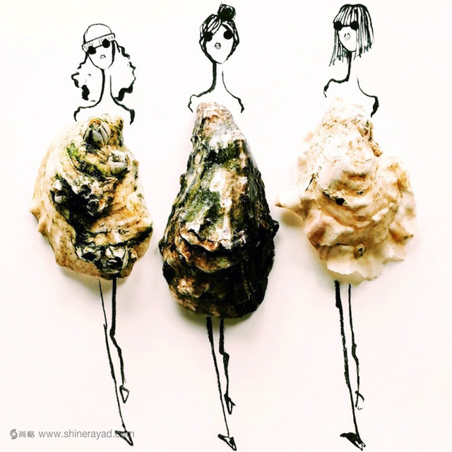 植物食物女人藝術(shù)搭配設(shè)計畫作-蔬菜
