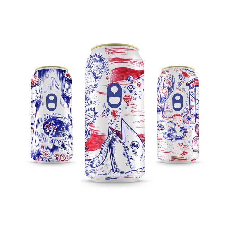 A Year With Dr. Nandu 鋁罐啤酒手繪涂鴉包裝設(shè)計(jì)2 A Year With Dr. Nandu 鋁罐啤酒手繪涂鴉包裝設(shè)計(jì)2