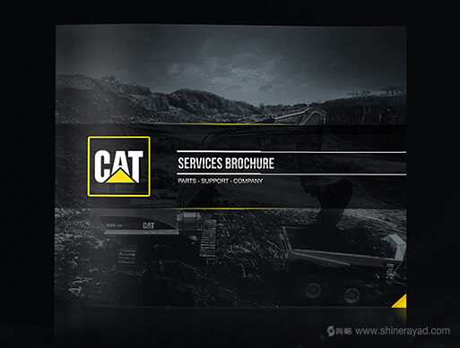 卡特彼勒工程機(jī)械畫(huà)冊(cè)設(shè)計(jì)版式-宣傳冊(cè)封面設(shè)計(jì)1