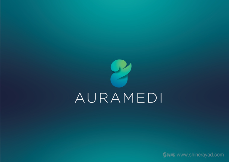 Auramedi美容護膚品牌化妝品天鵝LOGO設(shè)計1