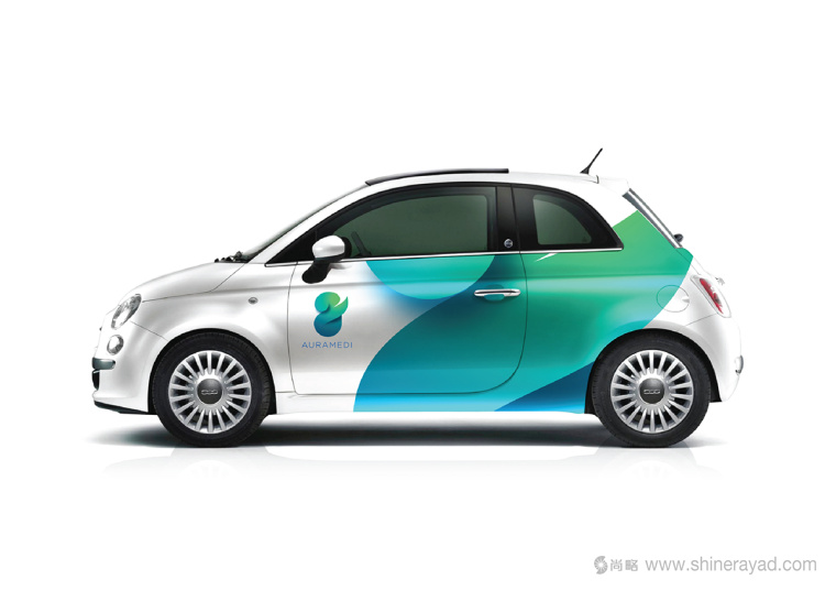 Auramedi美容護膚品牌化妝品品牌VI設(shè)計車體設(shè)計8