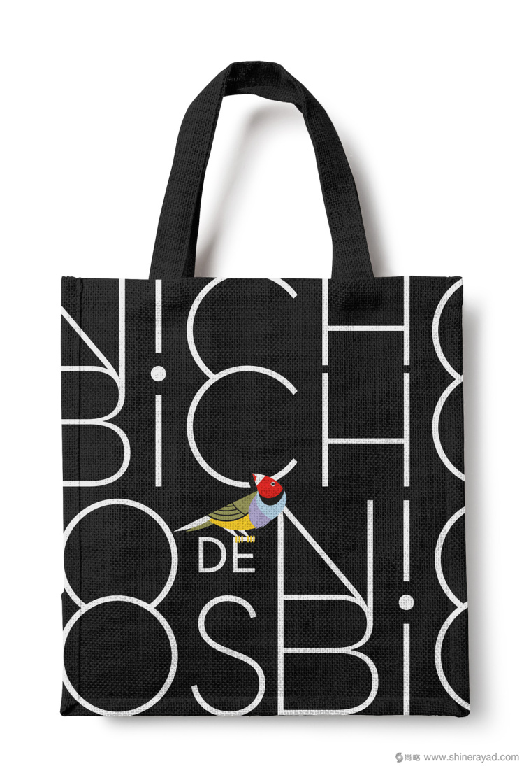Nicho de Bichos寵物用品商店插畫風(fēng)VI設(shè)計品牌形象設(shè)計-購物袋設(shè)計4