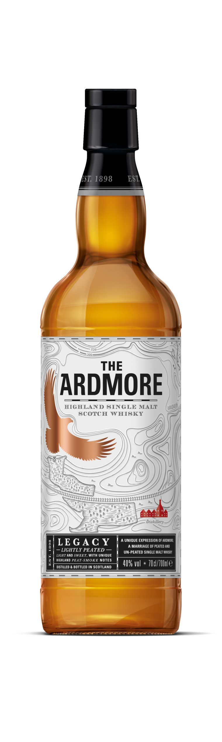 Ardmore 地圖插畫風(fēng)格高端威士忌白酒包裝設(shè)計(jì)4