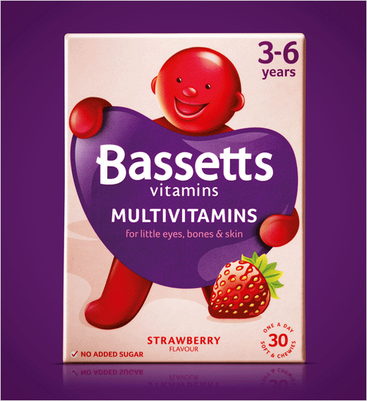 Bassetts兒童維生素品牌重塑包裝設(shè)計(jì)3