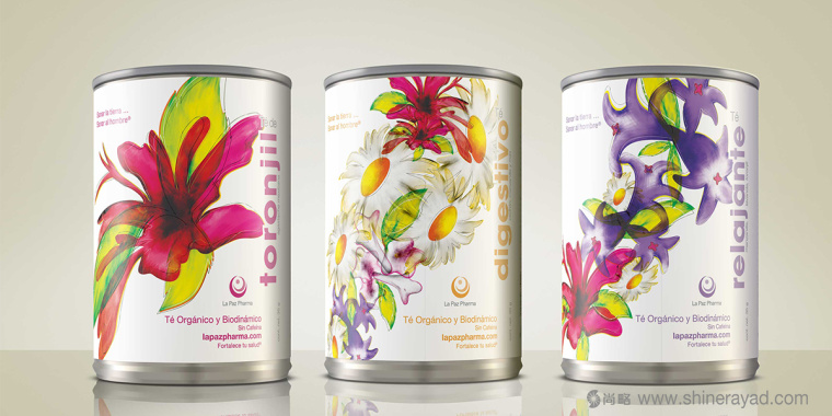 水彩花卉插畫(huà)風(fēng)格花草茶葉鋁罐花茶包裝設(shè)計(jì)-上海包裝設(shè)計(jì)公司國(guó)外包裝欣賞1