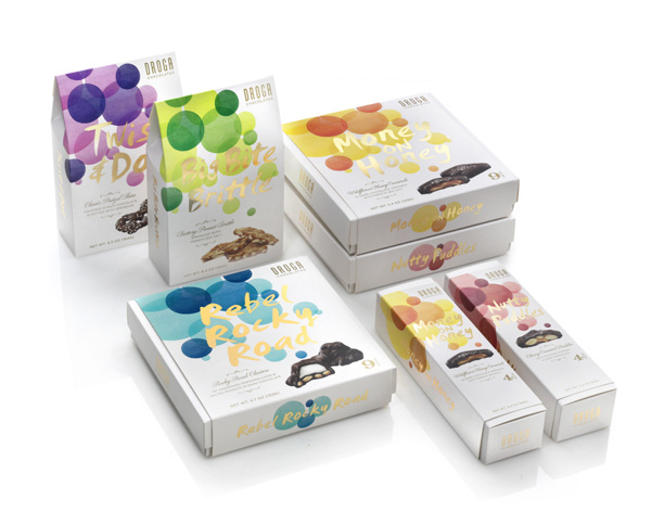 DROGA 水彩風(fēng)格巧克力外盒包裝設(shè)計(jì)-上海包裝設(shè)計(jì)公司包裝欣賞3