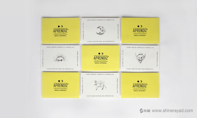APRENDIZ Mezcal手繪插畫風格龍舌蘭品牌形象設計6