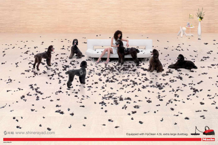 Miele吸塵器強(qiáng)大吸力平面廣告創(chuàng)意設(shè)計(jì)-上海廣告設(shè)計(jì)公司國外廣告欣賞-狗毛篇6 Miele吸塵器強(qiáng)大吸力平面廣告創(chuàng)意設(shè)計(jì)-上海廣告設(shè)計(jì)公司國外廣告欣賞-狗毛篇6