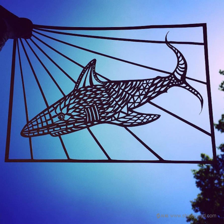 魚類-動物剪紙藝術(shù)與剪紙攝影圖片-上海平面設(shè)計(jì)公司創(chuàng)意藝術(shù)鑒賞6