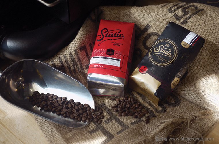 Static Coffee 袋裝咖啡豆咖啡紅黑包裝設(shè)計(jì)5
