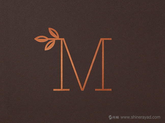 Mansion 豪宅公寓地產(chǎn)品牌M字母標(biāo)志設(shè)計1