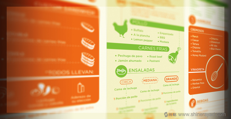 Quick Salads 沙拉有機素食餐廳VI設(shè)計10-餐廳菜單價目表設(shè)計