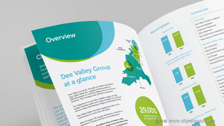 Dee Valley Wate 水企業(yè)年度報告畫冊設(shè)計-上海畫冊設(shè)計公司
