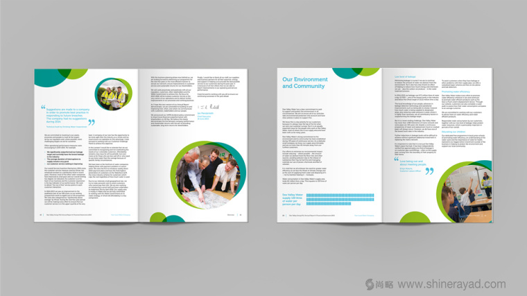 Dee Valley Wate 水企業(yè)年度報告畫冊設(shè)計-上海畫冊設(shè)計公司