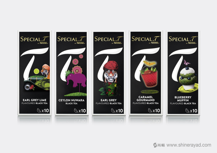 上海包裝設(shè)計公司欣賞：SPECIAL.T 雀巢優(yōu)質(zhì)茶葉膠囊品牌系列包裝設(shè)計