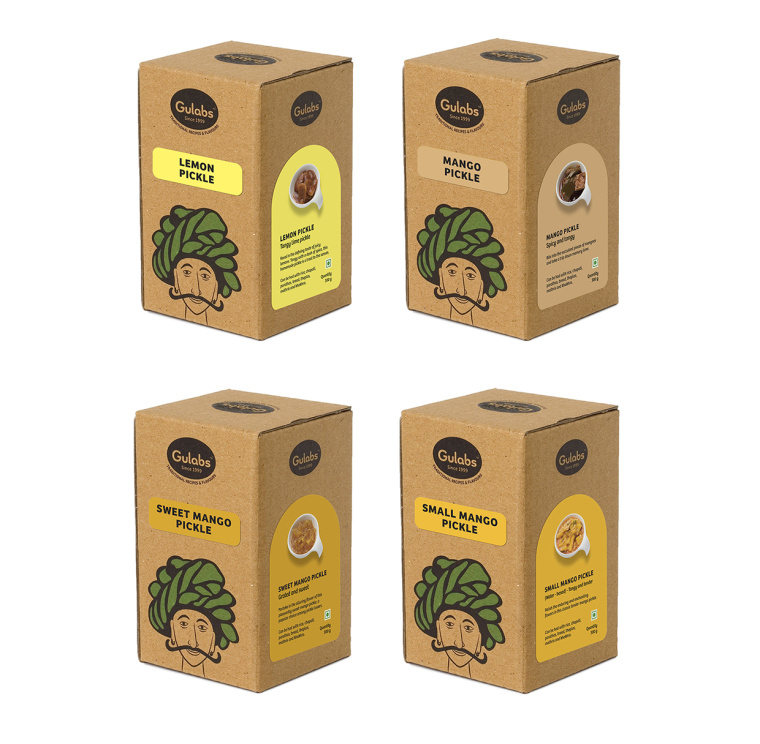 Gulabs 印度食品（零食，調(diào)味品和香料）瓦能紙簡(jiǎn)約包裝設(shè)計(jì)-上海包裝設(shè)計(jì)公司6