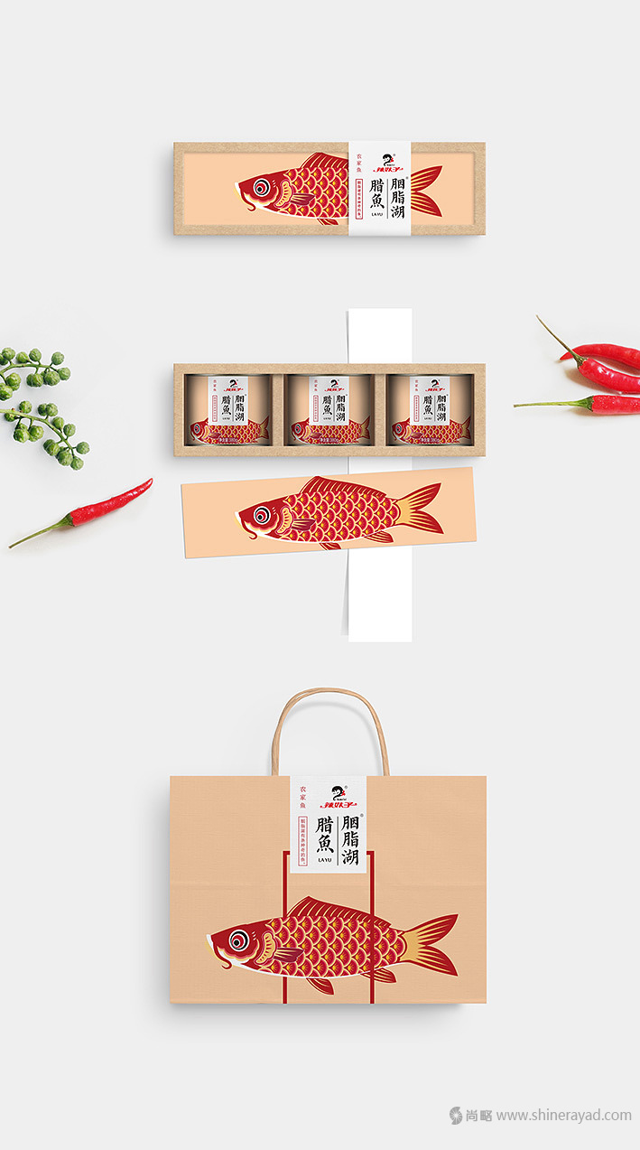 胭脂湖臘魚罐頭包裝設(shè)計-上海食品包裝設(shè)計公司設(shè)計欣賞3 胭脂湖臘魚罐頭包裝設(shè)計-上海食品包裝設(shè)計公司設(shè)計欣賞3