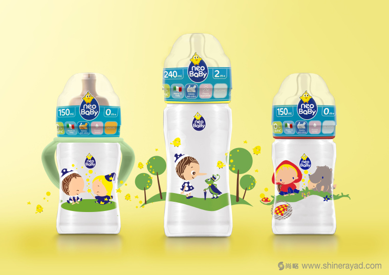Neo Baby 嬰兒產(chǎn)品嬰兒用品包裝設計插畫設計-上海包裝設計公司