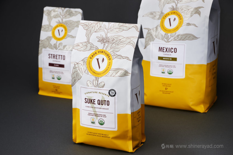 Cafe Virtuoso 咖啡大師咖啡包裝設(shè)計植物插畫設(shè)計欣賞-上海包裝設(shè)計公司 Cafe Virtuoso 咖啡大師咖啡包裝設(shè)計植物插畫設(shè)計欣賞-上海包裝設(shè)計公司