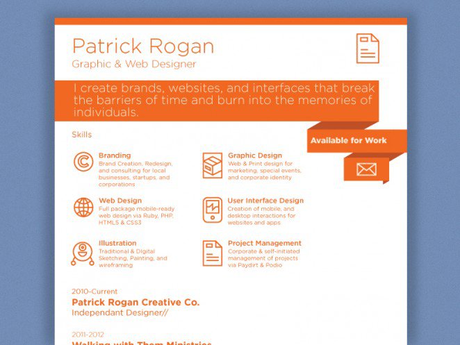 50個(gè)精美簡歷設(shè)計(jì)靈感模版-上海尚略品牌策劃設(shè)計(jì)公司