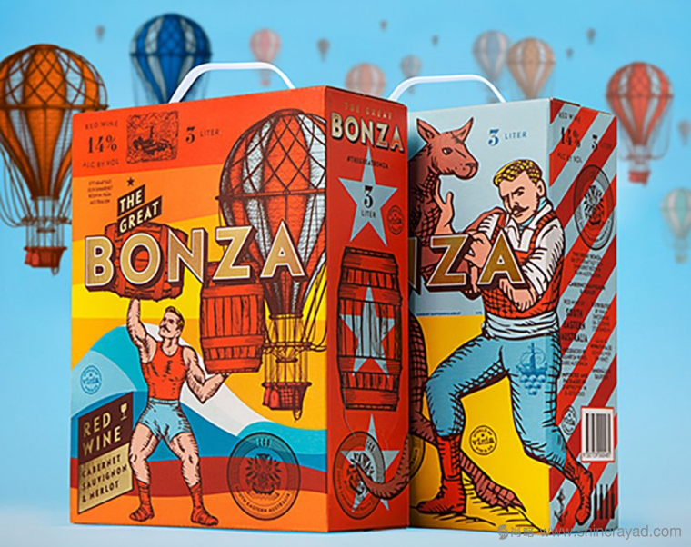 The Great Bonza 澳大利亞酒品牌包裝設計-上海包裝設計公司 The Great Bonza 澳大利亞酒品牌包裝設計-上海包裝設計公司