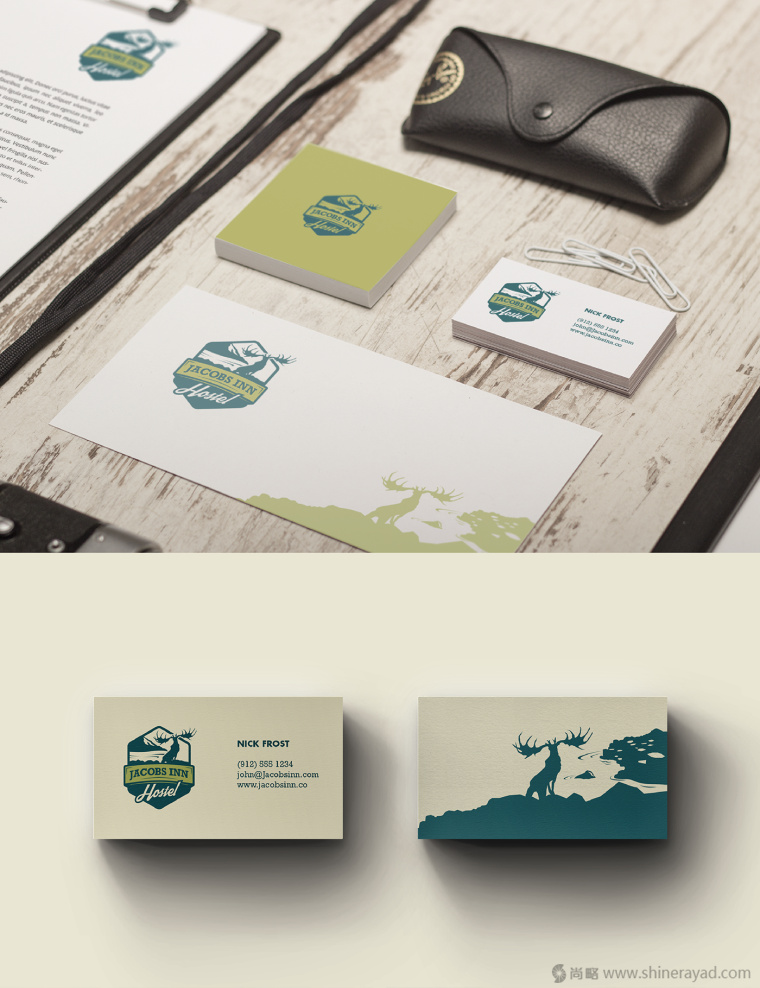 上海品牌設(shè)計(jì)公司設(shè)計(jì)欣賞：Jacobs Inn 旅館酒店裝飾性LOGO設(shè)計(jì)VI設(shè)計(jì)2