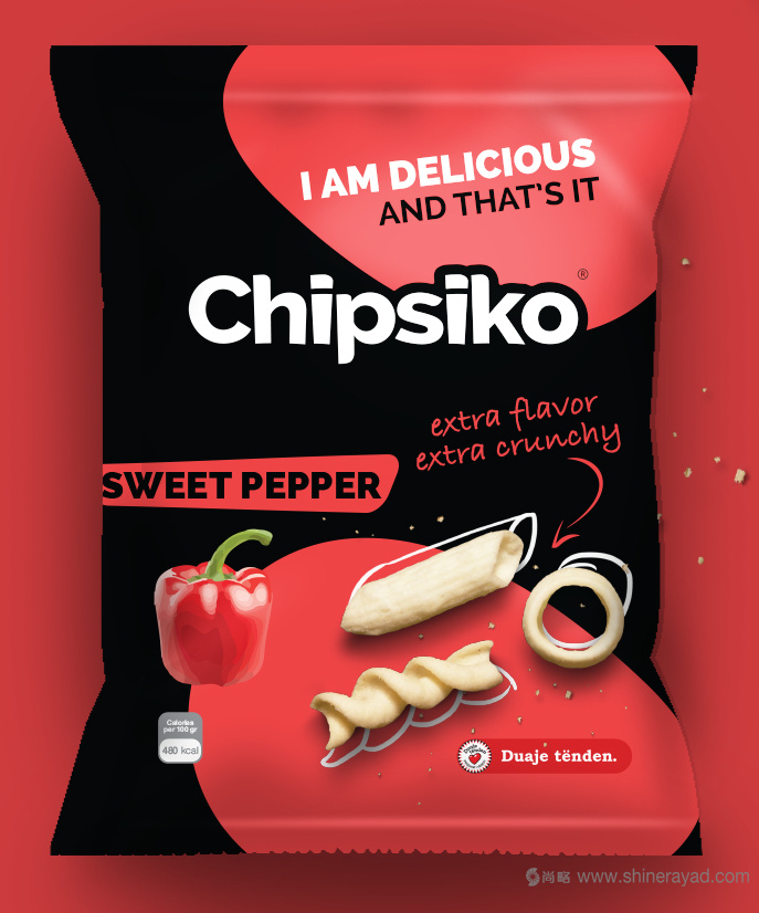 3Chipsiko 薯條零食包裝設(shè)計欣賞-上海食品快消品包裝設(shè)計公司