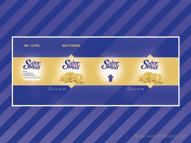 上海包裝設(shè)計公司設(shè)計欣賞：薯條大包裝禮盒包裝設(shè)計4