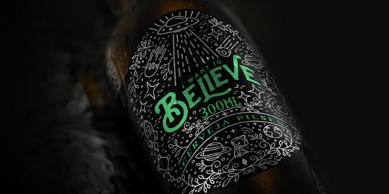 上海包裝設(shè)計欣賞：有趣的手繪BELIEVE 啤酒包裝設(shè)計1