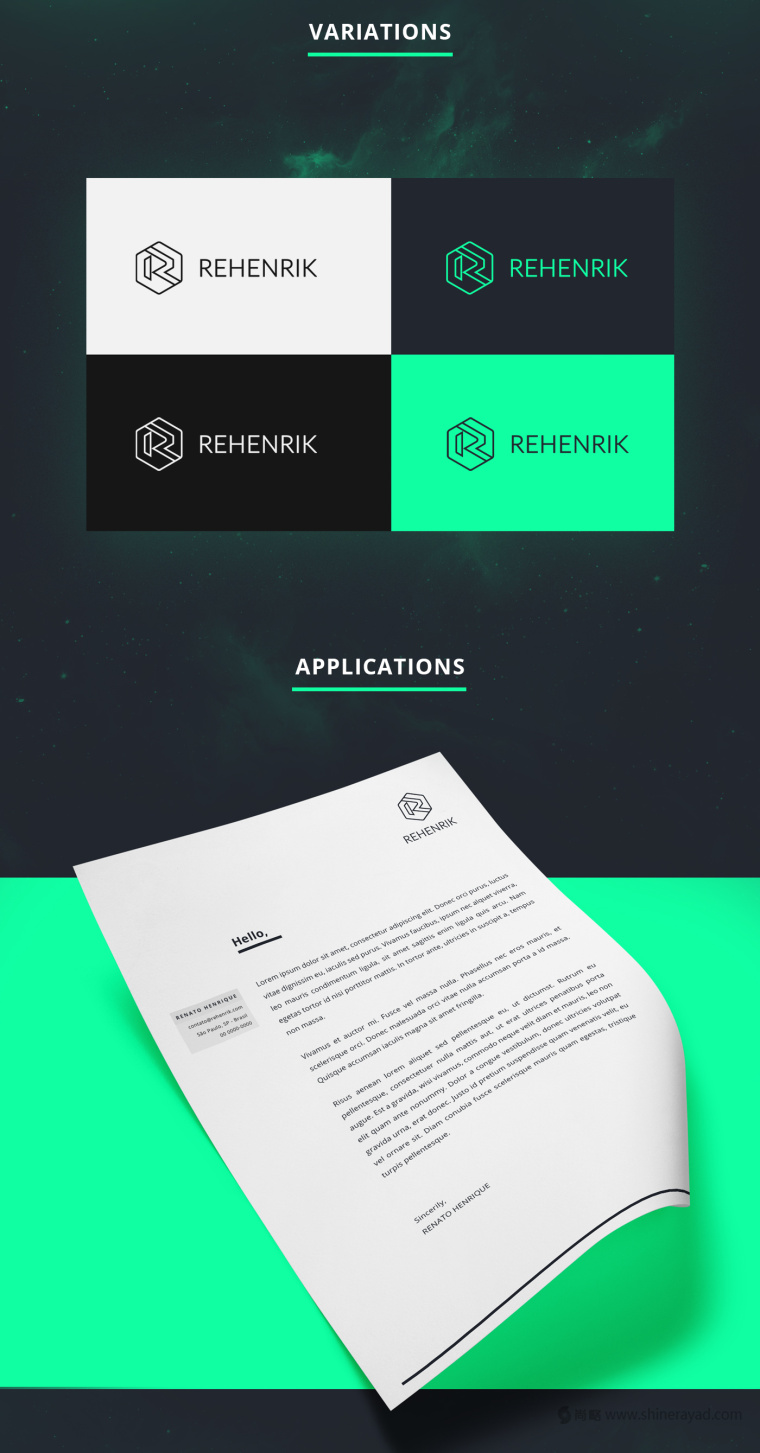 REHENRIK 商業(yè)設(shè)計(jì)公司R字母LOGO設(shè)計(jì)-上海LOGO設(shè)計(jì)公司欣賞4