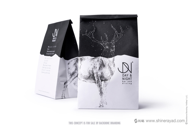 上海品牌形象設(shè)計(jì)公司-Day & Night 日夜餐廳酒吧餐飲品牌-餐品包裝設(shè)計(jì)12