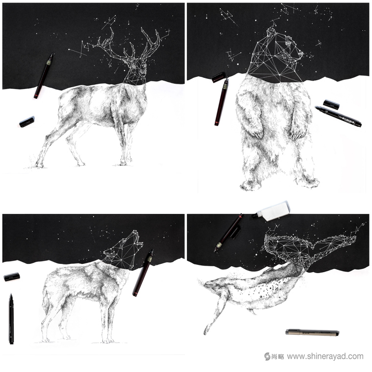 上海品牌形象設(shè)計(jì)公司-Day & Night 日夜餐廳酒吧餐飲品牌形象插畫設(shè)計(jì)21