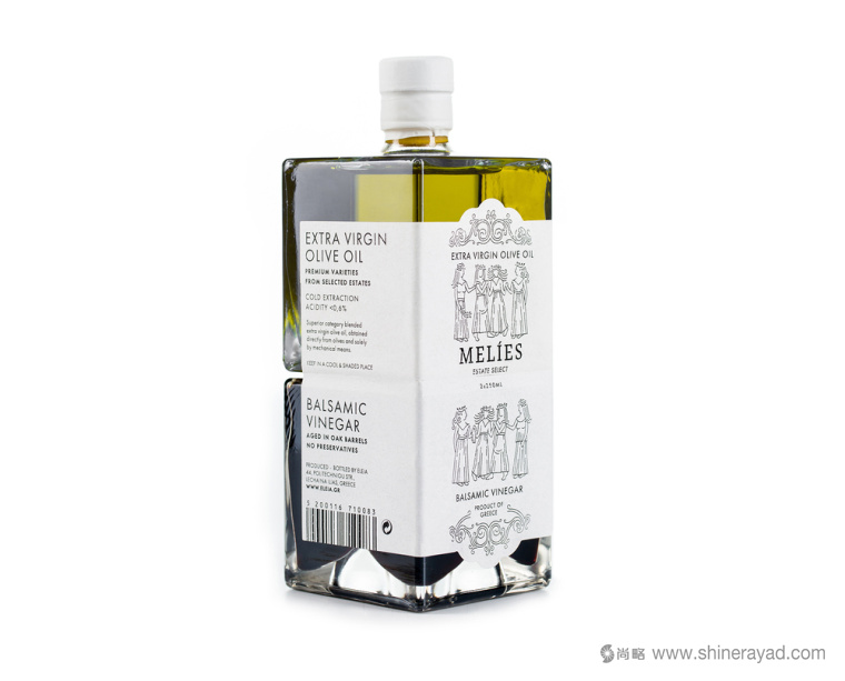 MELIES 梅里愛橄欖油食用醋套裝包裝設計-上海包裝設計公司國外設計欣賞2