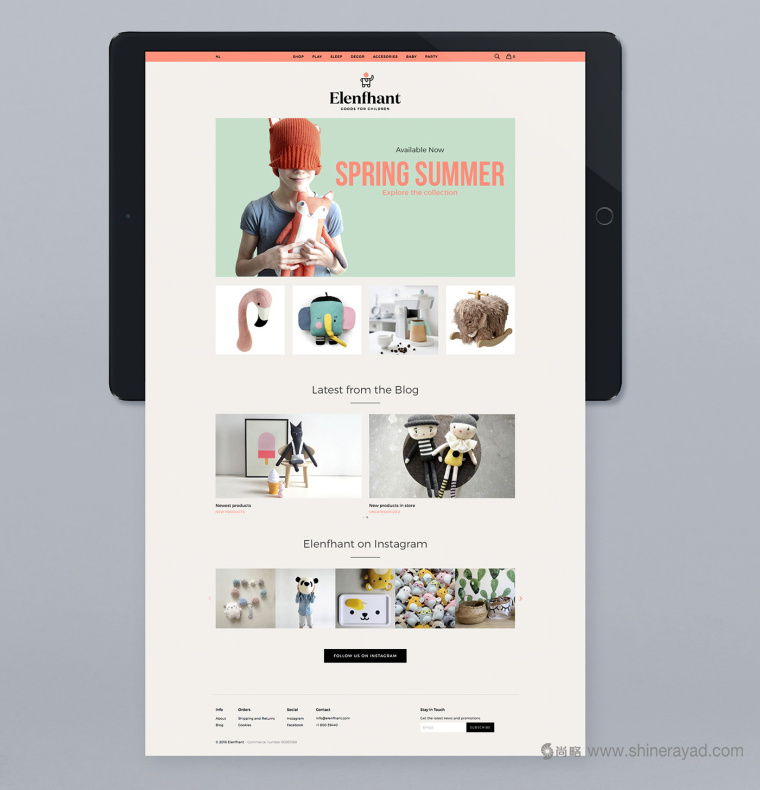 小象風格 Elenfhant 兒童在線精品店電商網(wǎng)站設計-上海品牌形象設計公司13